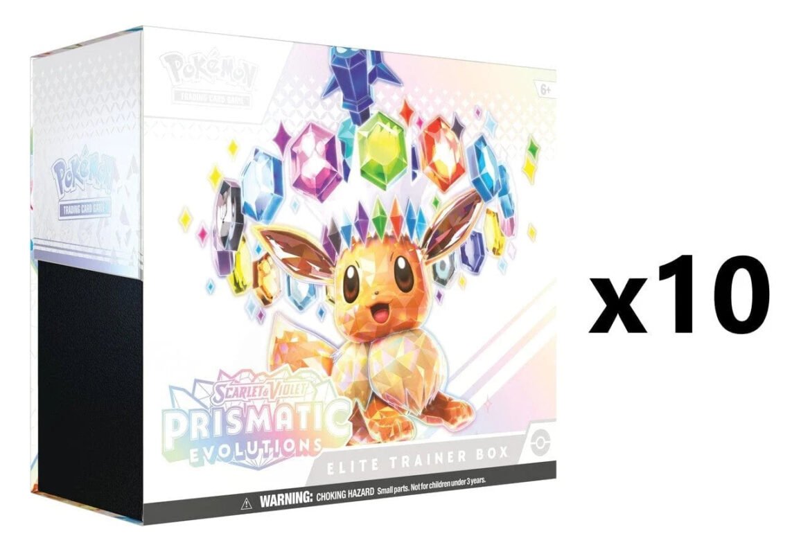 Pokemon SV8.5 Prismatic Evolutions Elite Trainer Box [x10] Sealed Case - Menjong