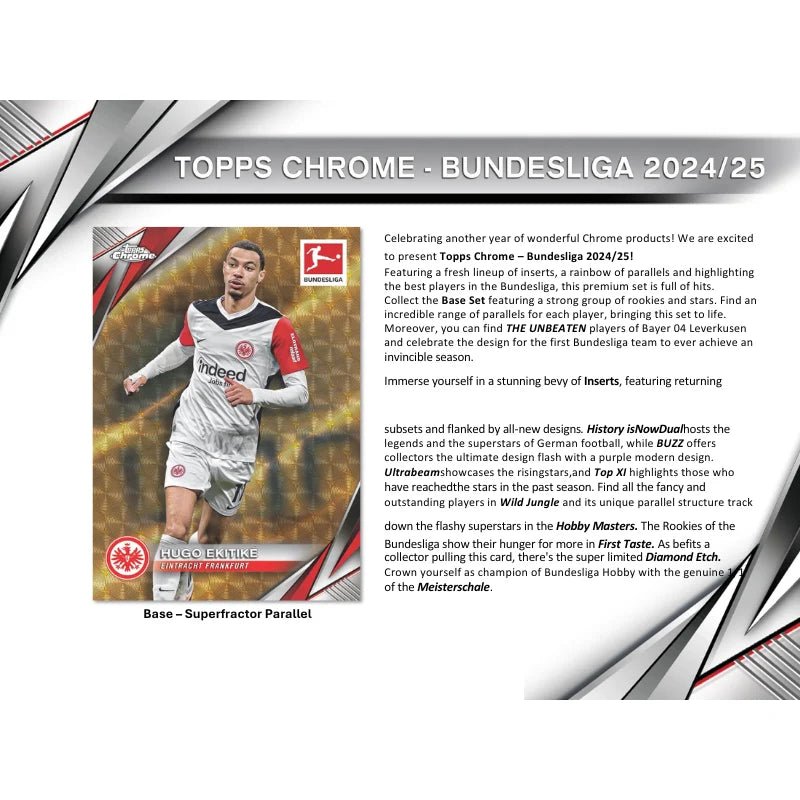 2024/25 Topps Chrome Bundesliga Soccer Hobby 12 Box Case - Menjong