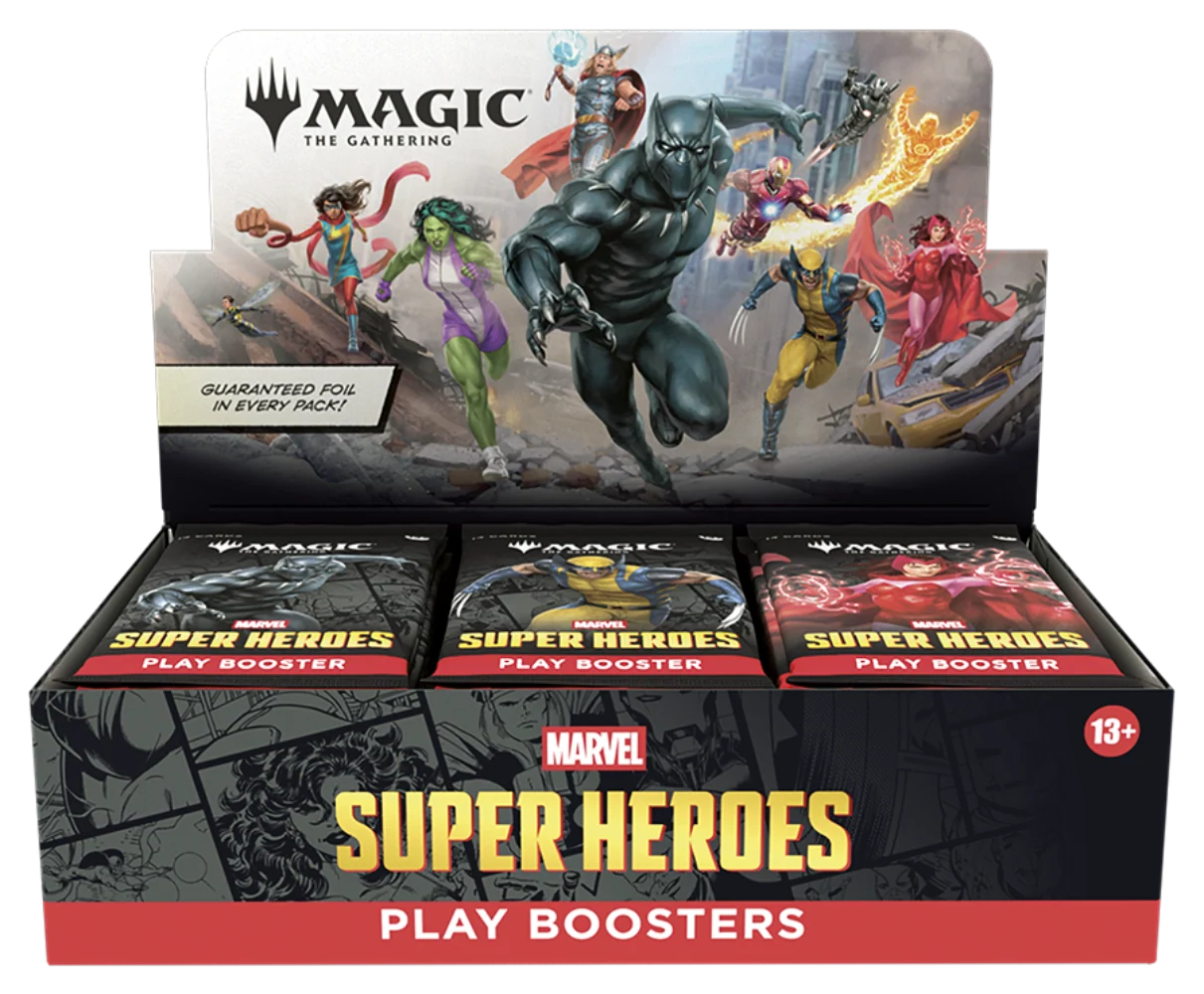 a0540a0647610d33dcc444e47acf5cda Marvel Super Heroes Play Booster Box - Menjong