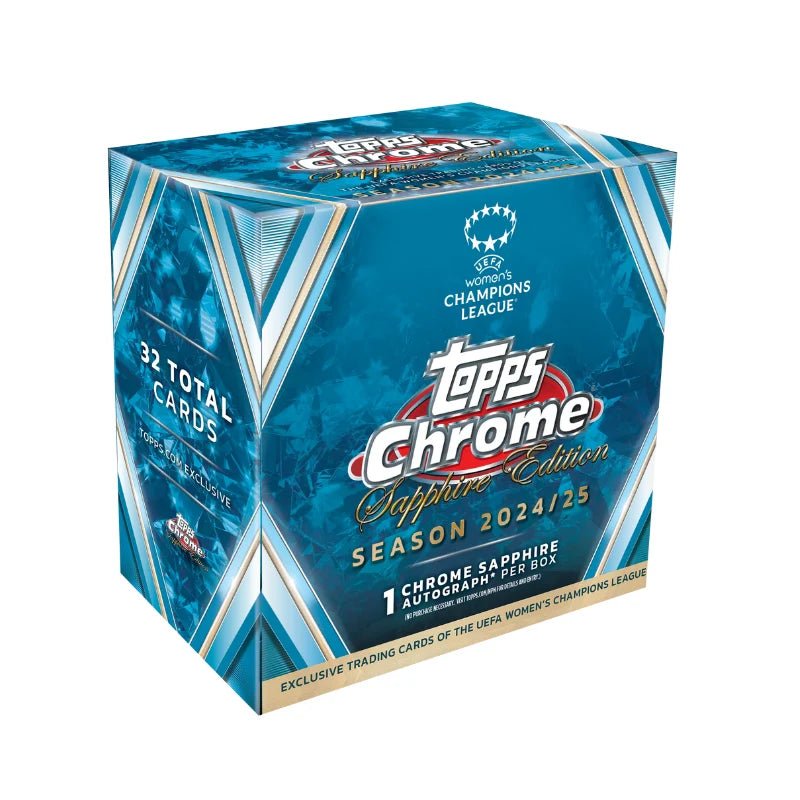 2024/25 Topps Chrome Sapphire UEFA Women's Champions League Soccer Hobby Box - Menjong